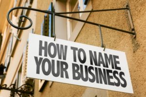 naming your business is the first step to being successful